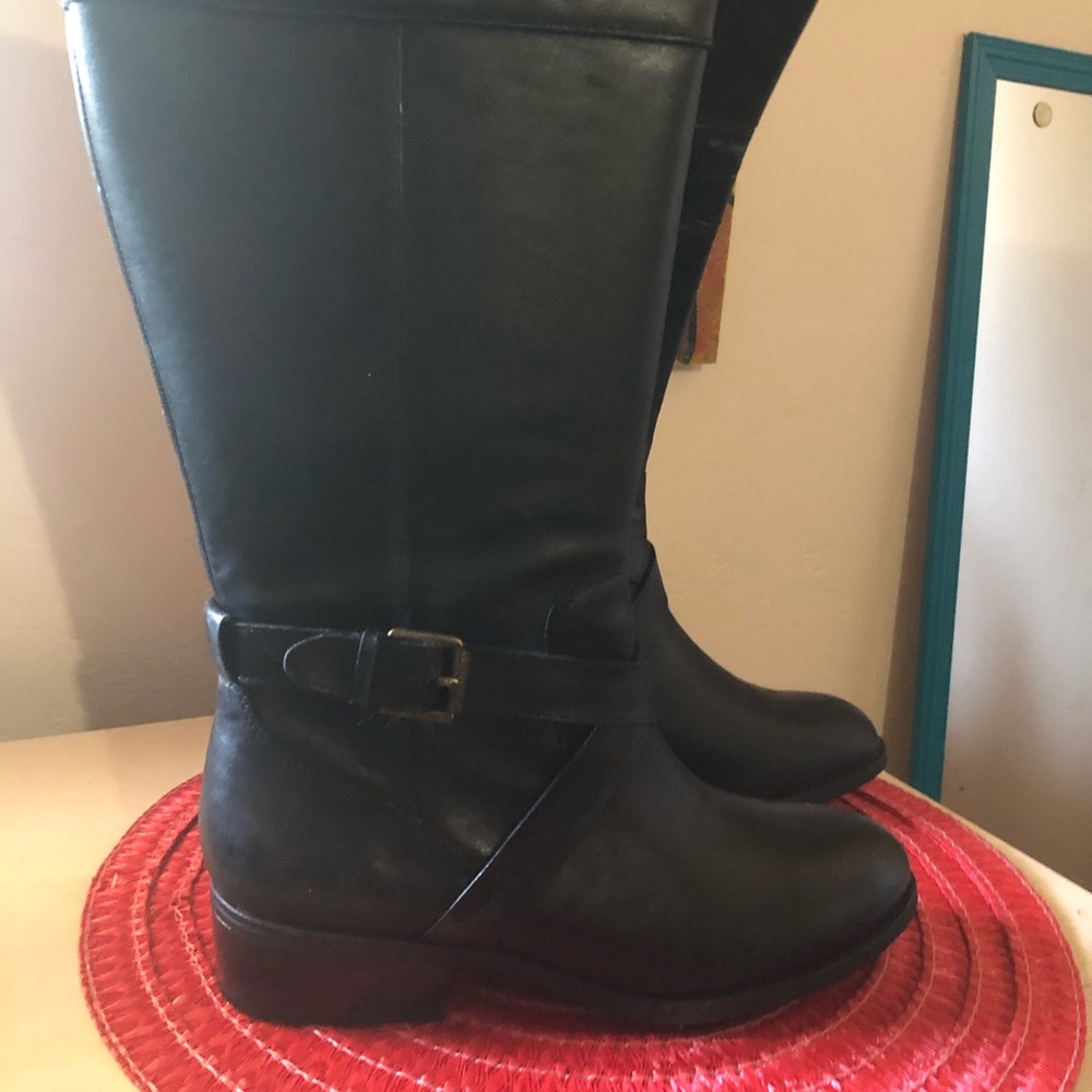 Ralph Lauren black riding boots.